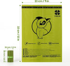 YORJA Dog Poop Bags Rolls, 360 Pet Waste Bags, 100% Leak Proof Extra Thick and Strong Corn Starch Blend