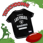 NFL Raiders Dog T-shirt Small. - Licensed Shirt for Pets Team Colored with Team Logos- Premium Stretchable Materials for the comfort of your Dog & Cat