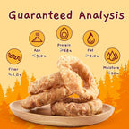 Jungle Calling Beef Tendons for Adult Dogs, Chicken Wrapped Tendons Dog Chews Long Lasting Hip and Joint Supplement for Dogs with Glucosamine (Ring)