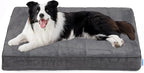 Dog Bed for X Large Dog - Orthopedic Pet Beds with Memory Foam, Waterproof Removable Washable Cover with Non-Slip Bottom, Grey, 41" L x 27" W x 3" H