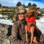 Best Pet Supplies Voyager Step-in Air Harness - All Weather Mesh, Reflective, No Pull Harness for Dogs, Cats - Secure with Hook & Loop Fastener, Buckle, Double D-Rings - Orange/Black Trim, S