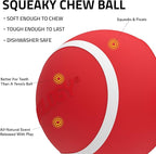 Playology Dog Toys | Rainbow of Scent Chew Toy Gift Box - Squeaky Chew Balls for Dogs | Peanut Butter, Chicken, & Beef Scented Toys - Easy to Clean and Made from Non Toxic Materials