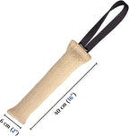 Dingo Gear Tug Toy for Dog Training Agility Tug of War, Jute Dog Bumper with one Handle, Dog Bite Pillow for Aggressive Chewers, 16" S00147