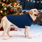 PUPTECK Dog Sweater, Turtleneck Warm Knitted Pullover Coat, Thick Cable Knitwear Clothes in Winter, Pet Apparel Outfits for Small Medium Dogs, for Cold Weather Indoor & Outdoor, Deep Blue M