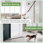 Bungee Tether Tug Outdoor Dog Toy with Stake,Tug of War Dog Toy for Aggressive Chewers to Keep Them Busy,Outdoor Interactive Dog Rope Toy for Medium/Small Dogs,Can Used On Lawns,Trees and Doors