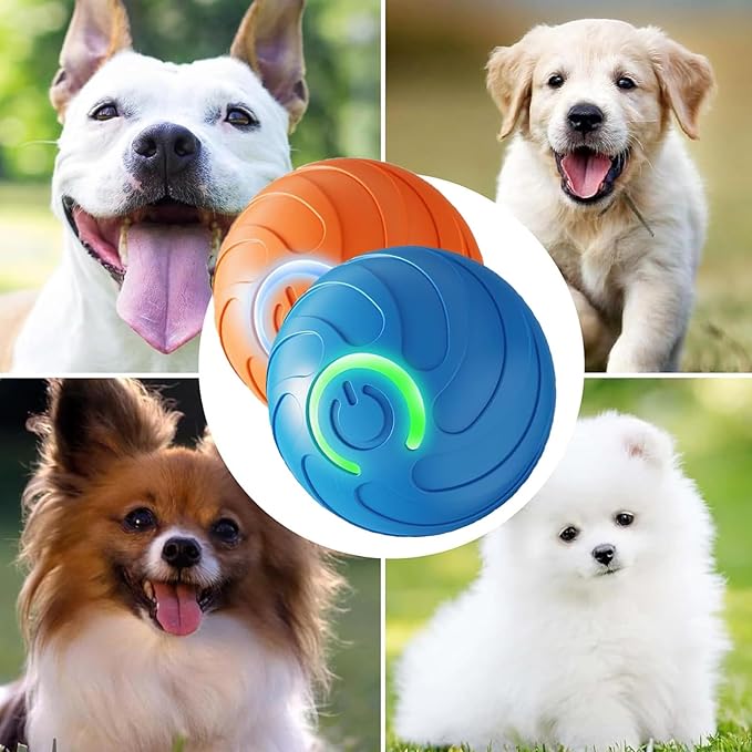 Smart Jumping Ball Toy for Cats, Dura-Spin Electric Cat Ball, Interactive Toys for Indoor Cats,cat Toys for Bored Indoor Adult cat - 1pack Orange