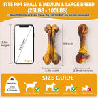 Dog Toys for Aggressive Chewers, Indestructible Dog Chew Toys for Large Medium Small Breed, Tough Nylon Interactive Durable Chew Toy Bone for Puppy Teething Toy Bacon Flavor, Best Gift&Keep Them Busy