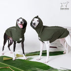 Waterproof Dog Raincoat, Hooded Raincoat for Dachshund Whippet Small Medium Large Dogs, Adjustable Dog Rain Coat Jacket (04(Chest 20''-23'', Back 16.5-18.5''))