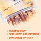 Triple Flavor Dog Treats, Chicken Duck Wrapped Cod Sticks, Rawhide-Free Grain-Free Soft Chewy Treats Natural Ingredients, Training Snacks for Small Medium Large Dogs, 15-17 Counts, 10.6 oz