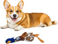 SPOT Skinneeez Plus Duck - Stuffing Free Dog Toy with Two Piece Rubber Body and Two Squeakers, Fun to Bite, Stuffingless Design is Great for Moderate Chewers, Tug Toy for Puppies & Dogs - 15in