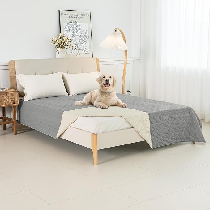 BOCTOPUG Dog Bed Cover for Pets - Blankets Rug Pads for Couch Protection Waterproof Bed Covers Dog Blanket Furniture Protector Reusable Changing Pad