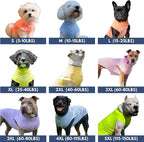 Spark Paws Sunblock Dog T-Shirt, SPF30 Protection, Lightweight Breathable Quick Dry for Dogs with Sensitive Skin - Purple & Peach (Set of 2) - 5XL