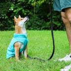 JACKO & CO - Fleece Vest Dog Sweater with Leash Ring - Soft, Warm & Lightweight Pullover Coat for Small & Medium Dogs, Puppies & Cats - Cozy Fall/Winter/Spring Pet Jacket (Turquoise, Large 10-16lbs)