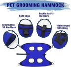 Pet Dog Grooming Hammock for Nail Trimming,Dog Restraint Hanging Harness for Nail Clipping,Dog Grooming Sling for Large Dogs with Nail Clippers/Nail File/Pet Comb,Claw Care(XL for 60lb)