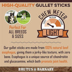 BRUTUS & BARNABY 12 Cow Ears + 15 Gullet Treats, All Natural Whole Dog Treats