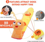 Dog Enrichment Toys - Dog Puzzles Squeaky Treat Dispensing Crinkle Plush Snuffle Toys - Treat Toy for Small Medium Large Breed Puppy, Snail