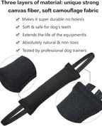 Clysrou Dog Tug Toy Tough Jute Bite Pillow Lasting Training Equipment Puppy to Large Dogs Interactive