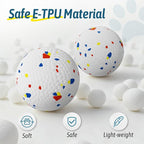 HETOO Dog Balls - Tennis Ball for Dogs: 2.2 Inch ETPU Balls for Small Medium Dogs Puppy- 4 Pack Water Toys Outdoor Toys - for Small Automatic Dog Ball Launcher