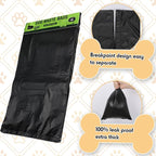 Ireer 1000 Pcs Header Bag Bulk Dog Pet Waste Bags Bulk Poop LeakProof Easy Single Pull Bags for Poop Dog Station Fit Hang Hole Dispenser Pet Waste Bag for Home Outdoor