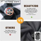 BEAUTYZOO Small Dog Sweater Fleece Vest Winter Jacket, D-Ring Leash Attachment for XS S Puppy Medium Sized Breeds Dogs, Cold Weather Dog Clothes Windproof Keep Warm, Classic White Plaid XS