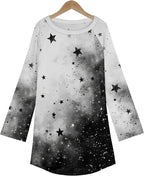 MARSVOVO Women Novelty Graphic Plus Size Sweater Crewneck Long Sleeve Cute Printed Loose Fit Casual Fall Sweaters Top