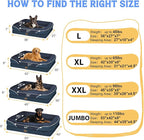 Removable Orthopedic Large Dog Bed -XL Large Dog Beds with Washable Cover and Removable Bolsters Non-Slip Bottom & Waterproof Pet Bed Sofa for Big Size Dogs