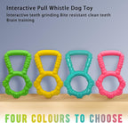 Tug of War Dog Toy, Interactive Dog Pull Toys, Adult and Puppy Teething Toy, Tough Chew Toy for Small Medium Large Dogs, Rubber, Lightweight, Comfortable Grip (Green)