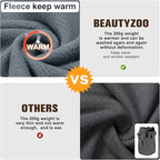 BEAUTYZOO Dog Fleece Vest Sweater Winter Jacket for Small and Medium Dogs with D-Ring Leash Cold Weather Coat Hoodie for XS S M Dogs Boy or Girls
