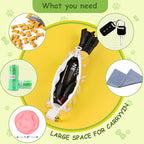 Lemon Shape Dog Poop Bag Holder and Carrier - Leash Attachment Poo Bag Dispenser with Stylish Cute Design,Lemon,Medium