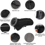 Fragralley Dog Coat Small, Waterproof Dog Jacket with Warm Fleece Lining, Adjustable Reflective Dogs Winter Coat, Turtleneck Pet Coats for Cold Weather (Black S)