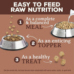 Primal Freeze Dried Dog Food, Pronto Mini Nuggets, Pork; Scoop & Serve, Complete & Balanced Meal; Also Use As Topper or Treat; Premium, Healthy, Grain Free, High Protein Raw Dog Food (25 oz)