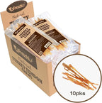 AFreschi Turkey Tendons for Dogs, USA-Sourced, Healthy Dog Treats, Rawhide-Free Puppy Chews, Long Lasting, All Natural, Hypoallergenic Dog Treats for Small Breeds, 10 Pack Box Strips