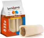 Jack&Pup 3-4" Filled Dog Bones for Small and Large Dogs, Flavored Shin Dog Bones Long Lasting, Stuffed Bone for Dogs, High Protein, Variety Pack - Bully Stick, Bacon&Cheese, Peanut Butter - 3 Pack