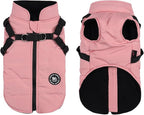 Norbi Dog Winter Jacket - Adjustable, Built-in Harness, Warm Coats for Small to Large Dogs in Cold Weather