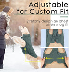ThinkPet Dog Cold Weather Coats - Cozy Waterproof Windproof Reversible Winter Dog Jacket, Thick Padded Warm Coat Reflective Vest Clothes for Puppy Small Medium Large Dogs