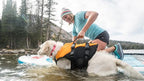 Stunt Puppy Float Doggy Life Jacket, Ergonomic Dog Life Vest for Swimming, Patented Design for Secure Fit, XX-Small, Mango