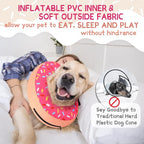 Supet Inflatable Dog Cone Collar Alternative After Surgery, Pet Neck Donut Collar Recovery E Collar for Neuter, Soft Dog Cone for Small Medium Large Dogs