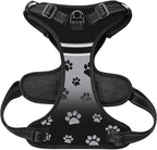 Custom Las Vegas Dog Harness with Reflective Stripes Personalized Name and Number Dog Vest Harness with Pet Traction Rope for Small Medium Large Dog