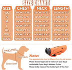 EMUST Dog Winter Jackets, Small/Medium/Large Dog Coat for Winter, French Bulldog Clothes for Dogs, Pet Cold Jacket for Large Dogs, Orange, XL