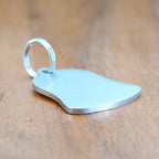 Ultra Joys Cat ID Tag Personalized Pet Tags, Durable Stainless Steel Small Pet Mini Dog Cat Tag Lightweight - Bell Tag in Silver