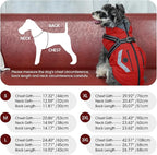 FUAMEY Small Dog Winter Coat with Harness Built in, Fleece Lined Dog Jacket Turtleneck, Pet Vest with Pockets, Back Zipper Puppy Winter Clothes, Doggy Cover for Cold Weather, Shih Tzu (Red, S)