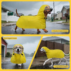 DENTRUN Heavy Duty Dog Raincoat with Hood for German Shepherd, Alaskan Malamute – All-Weather Protection for Hiking, Hunting, Stormy Days – Reinforced Seams, XXXL