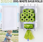 Outdoor Dog Poop Bag Dispenser Wall Mountable, Waterproof & Commercial-Grade, Outdoor Organizer for Home, Parks, Apartments, Property Management with 135 Bags & Lock Included