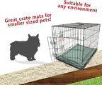 Majestic Pet Orthopedic Memory Foam Dog Crate Mat - Plush Pet Bed Pad for Crates & Kennels | USA Crafted | 24"x18" Villa Azure