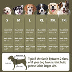 Fragralley Dog Coat Large, Waterproof Dog Jacket with Warm Fleece Lining, Adjustable Reflective Dogs Winter Coat, Turtleneck Pet Coats for Cold Weather (ArmyGreen XXL)