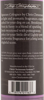 Chris Christensen Smart Scents Brooklynn's Sweet & Sassy Grooming Cologne, Groom Like a Professional, Long Lasting, Designer Fragrances, 16 oz