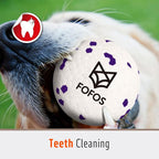 FOFOS Dog Balls Chew Toys Tennis Ball for Aggressive Chewers Teething Molar Toys Water Toy Interactive Fetch Balls Gift Set for Large Medium Dog and Puppies (4 Pack-White)