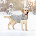 Malier Dog Winter Coat, Reversible Fleece Dog Cold Weather Coats, Windproof Warm Snow Puppy Jacket Vest Pet Clothes for Small Medium Large Dogs (Gray, XXX-Large)