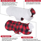 KYEESE Dog Coat Soft Pet Sweater with Leash Hole Windproof Dogs Jacket with Fleece Lined Warm Cat Clothes for Cold Weather Thick Pet Winter Puffer Coat with Pocket Waterproof Dog Coats for Large Dogs