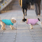 Winter Coat for Medium Dogs, Dog Plaid Jacket, Pets Coat for Cold Weather, Windproof Warm Garments, Pet Thickened Outfits Indoor Outdoor, Lilac M